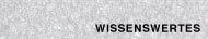 wissenswertes